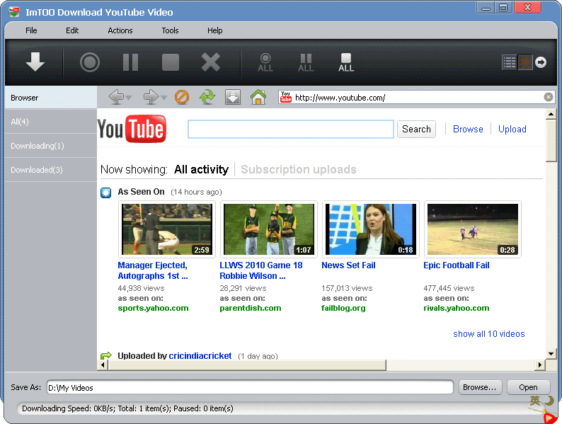 ImTOO Download YouTube Video